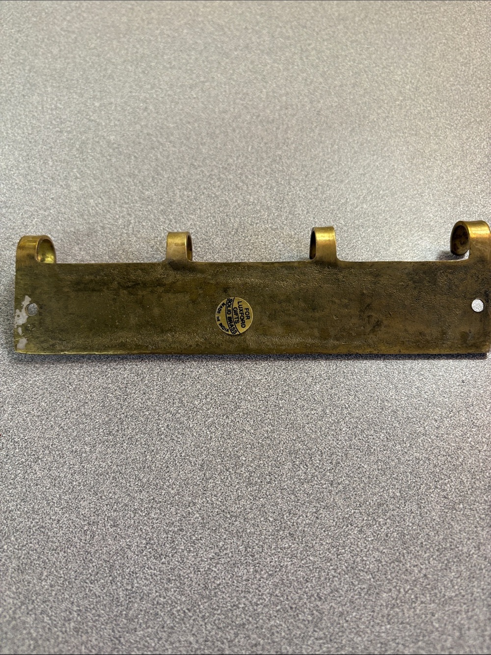 Brass 'House Keys' Wall Key Rack - Picture 2 of 8